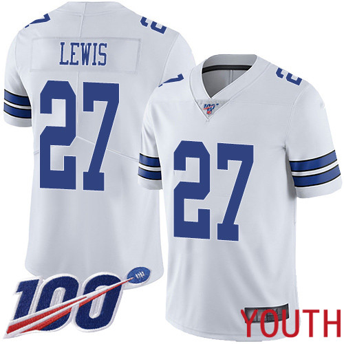 Youth Dallas Cowboys Limited White Jourdan Lewis Road 27 100th Season Vapor Untouchable NFL Jersey